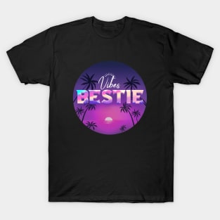 Retro Sunset Bestie Vibes T-Shirt